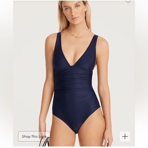 Jcrew Ruched one piece bathing suit